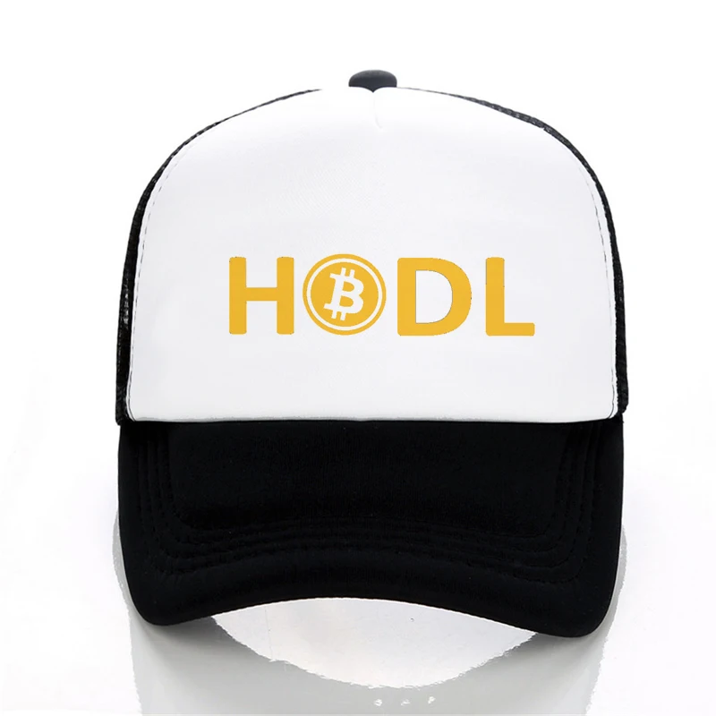 Шляпа HODL Bitcoin 100% хлопок папа трендовая редкая бейсболка Биткоин кепка с принтом