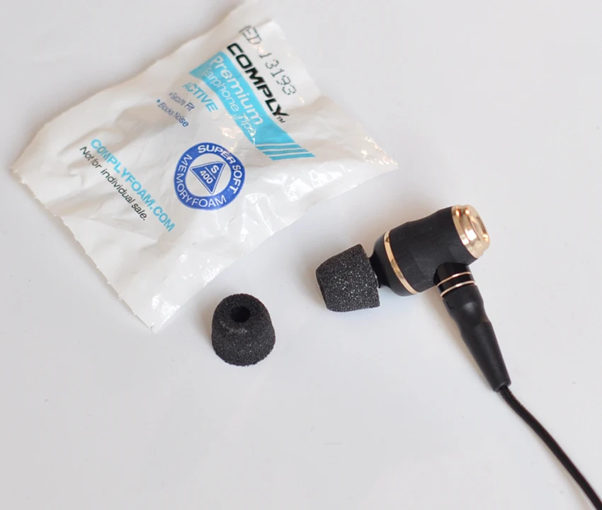 2 шт. оригинальные накладки для ушей S400 Comply Soft In Ear наушники с шумоизоляцией усиленные басовые губки