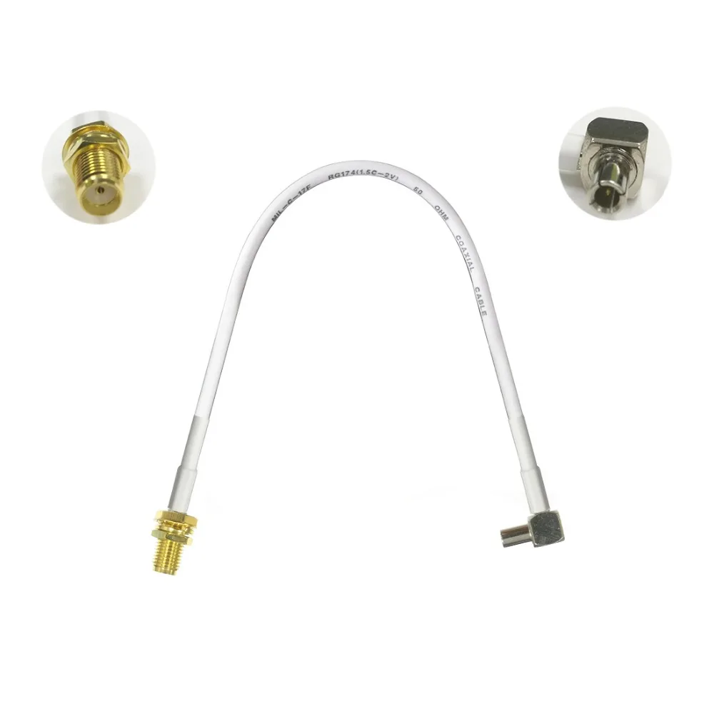 

Brand New 1PC SMA female nut to TS9 male nut pigtail cable adapter plug 15/30/50/100cm low loss high quality