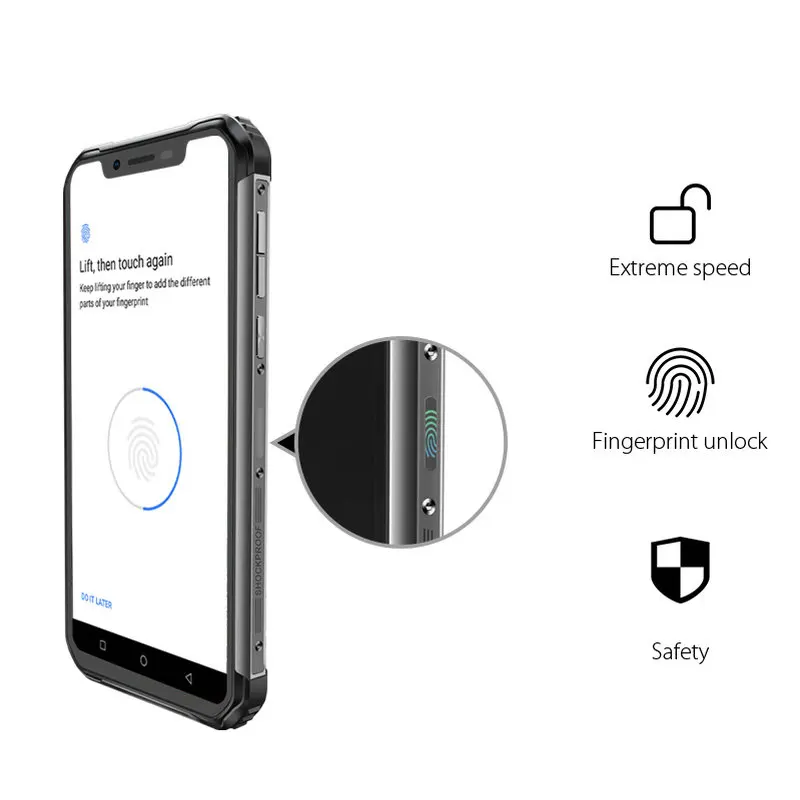 Blackview BV9600 Helio P70 Оригинальный IP68 водонепроницаемый прочный мобильный телефон 4 Гб +