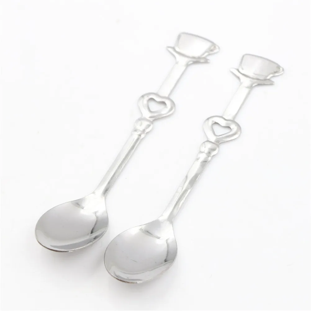 Милая ложка для чая кофе молока 1 пара|Ложки| |