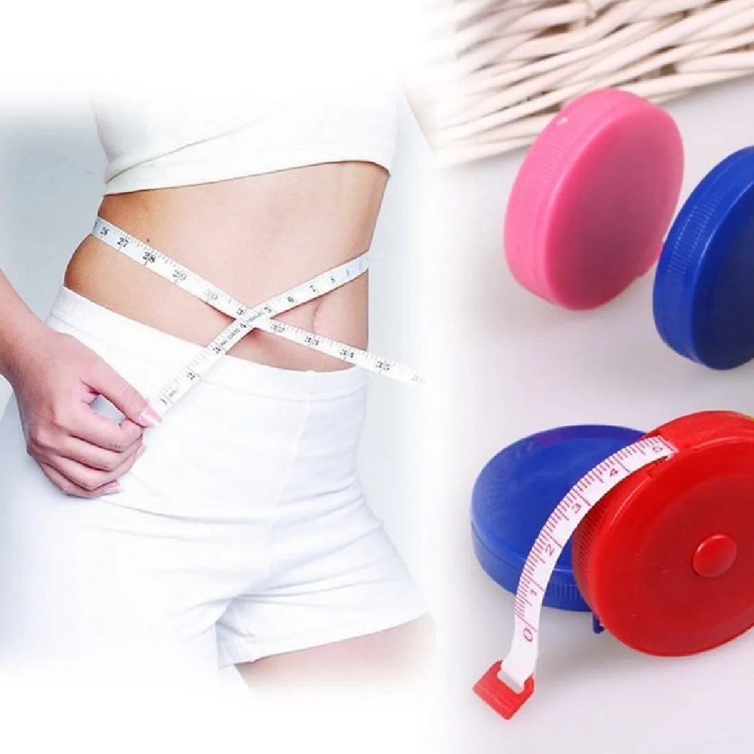 

Specially 1 PCS Useful Retractable Ruler Tape Measure Sewing Cloth Dieting Tailor 1.5M Mini Cute Style Random Color