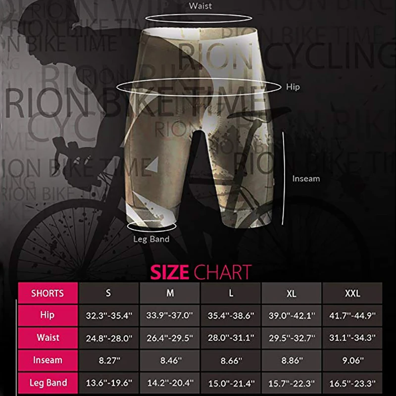 

RION Bike Shorts Women Special Design Gel Padded MTB Mountain Bike Shorts Downhill Shockproof Bicycle Shorts Underwear Ciclismo