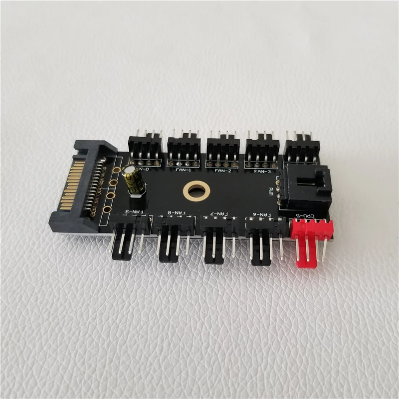 Питание SATA 4Pin хаб pwm управление Вентилятор охлаждения концентратор шасси