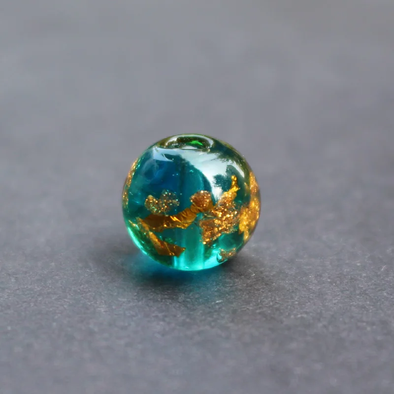 10 шт./лот мм 12 тонкие лампворк бусины ручной работы светло зеленого цвета с