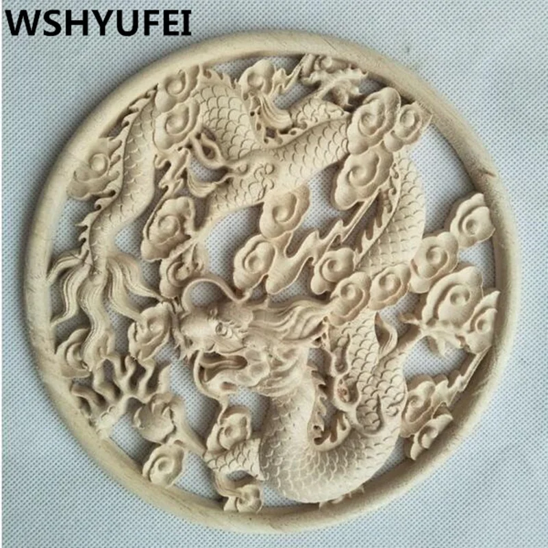 2 шт./лот WSHYUFEI резьба по дереву натуральное дерево аппликации для мебель кабинет