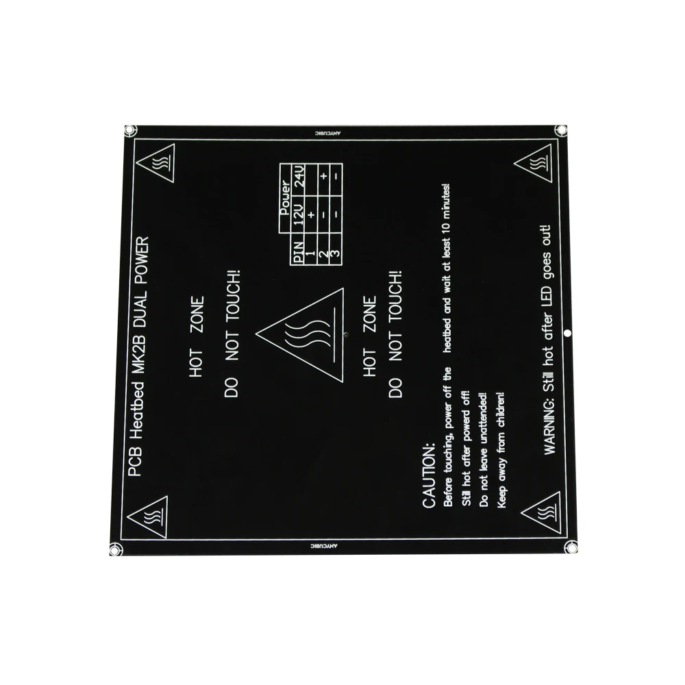 MK3 с подогревом 12V 24V черный Запчасти Heatbed Горячие очаг 3D Принтер часть тепла 214 мм x