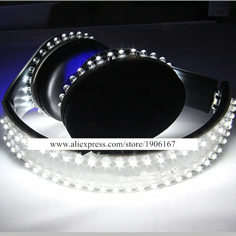 Новая мода светодиодные светящиеся наушники игра музыка видео свет освещение DJ