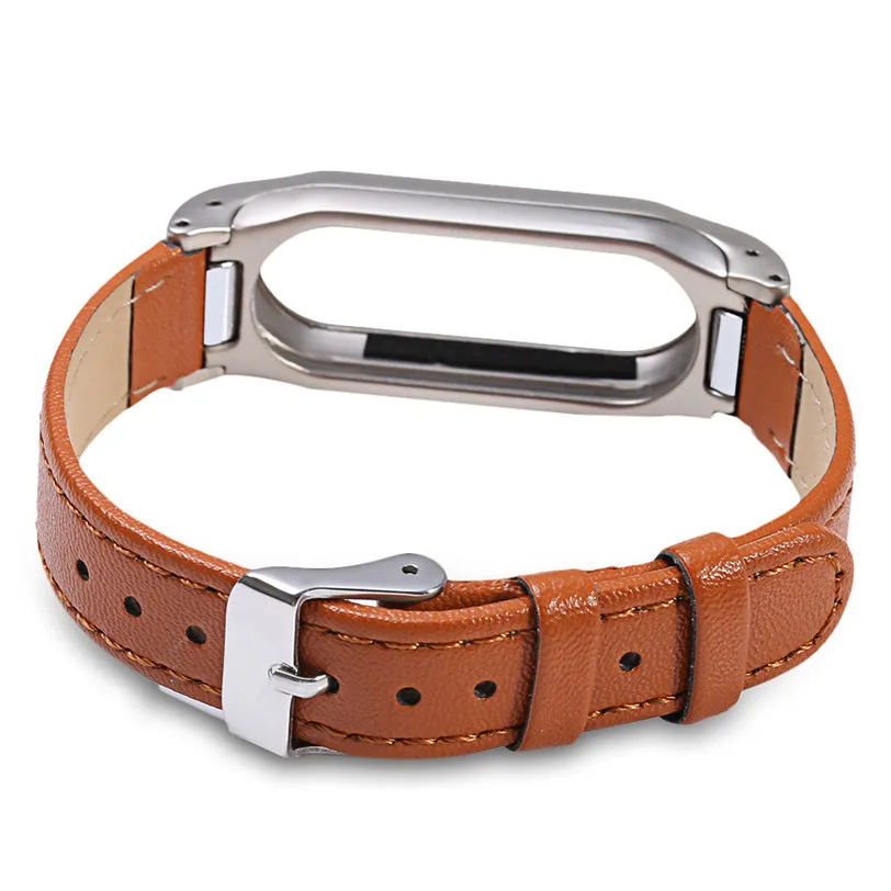 Leather Smart Wrist Watch Strap New Fashion for Xiaomi Miband 2 PG13 Professional Factory Price Drop Shipping|Смарт-аксессуары| |
