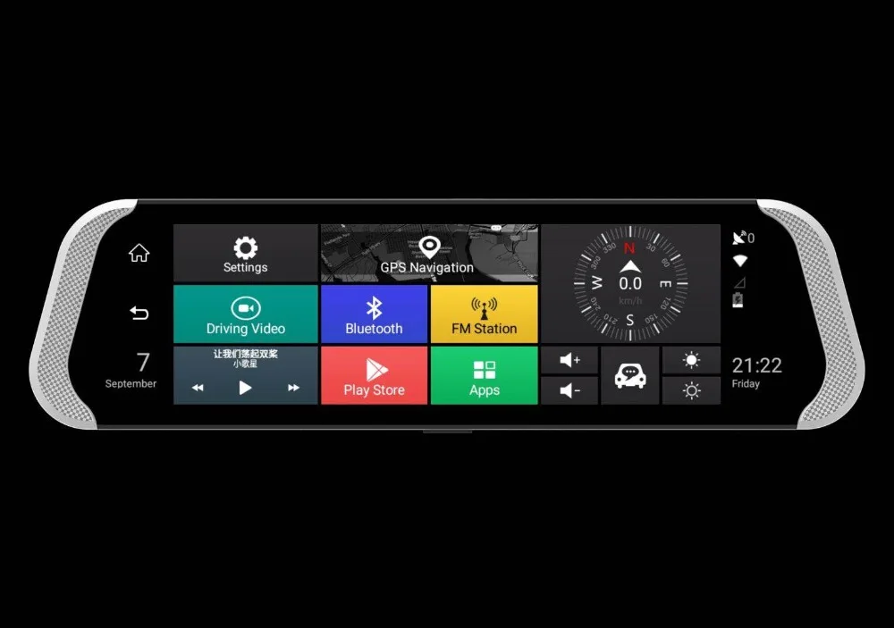 Bluavido 1" ips Автомобильное зеркало заднего вида DVR 4G Android gps навигация ADAS FHD 1080P видео рекордер камера WiFi удаленный мониторинг