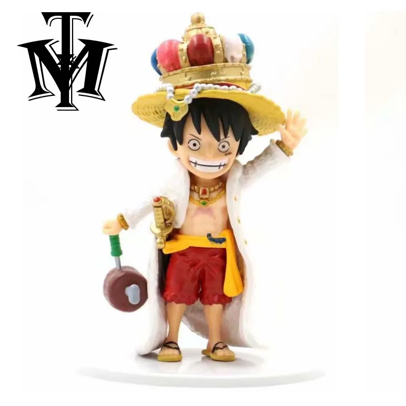 Аниме One Piece Man Crown 18 см Monkey D. Luffy моделирование короля с коллекцией моделей мяса