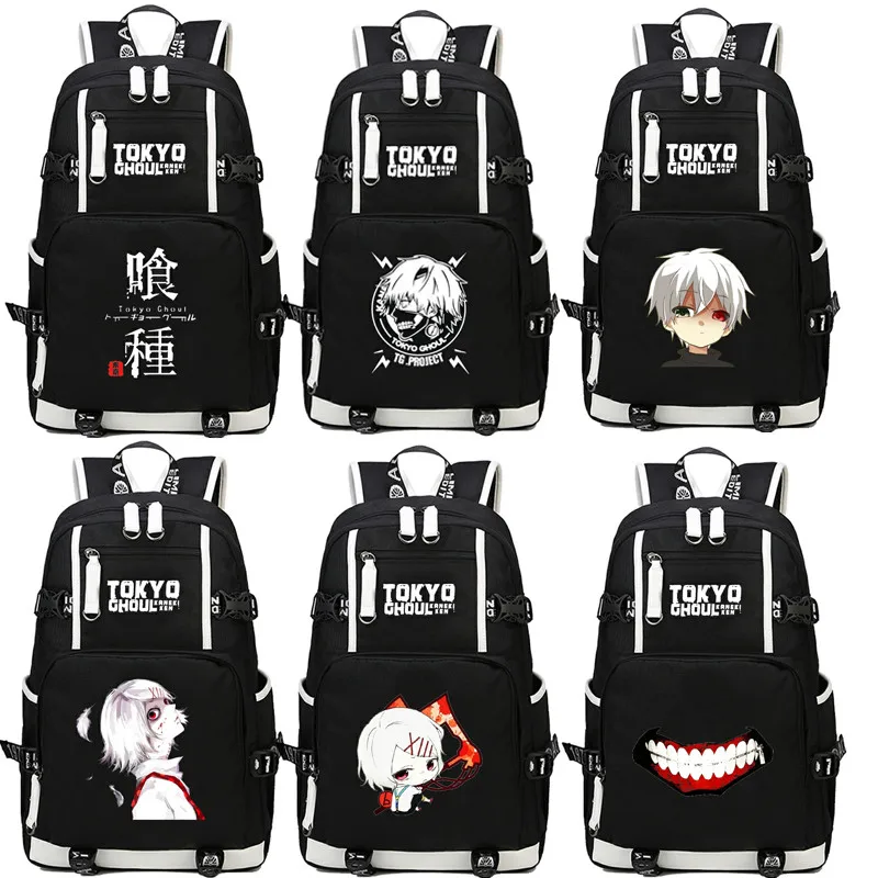 

Tokyo Ghoul Cosplay Backpack Anime Luminous Printing Bag School Teenage Girls Students Book Laptop Fans Bag Gift