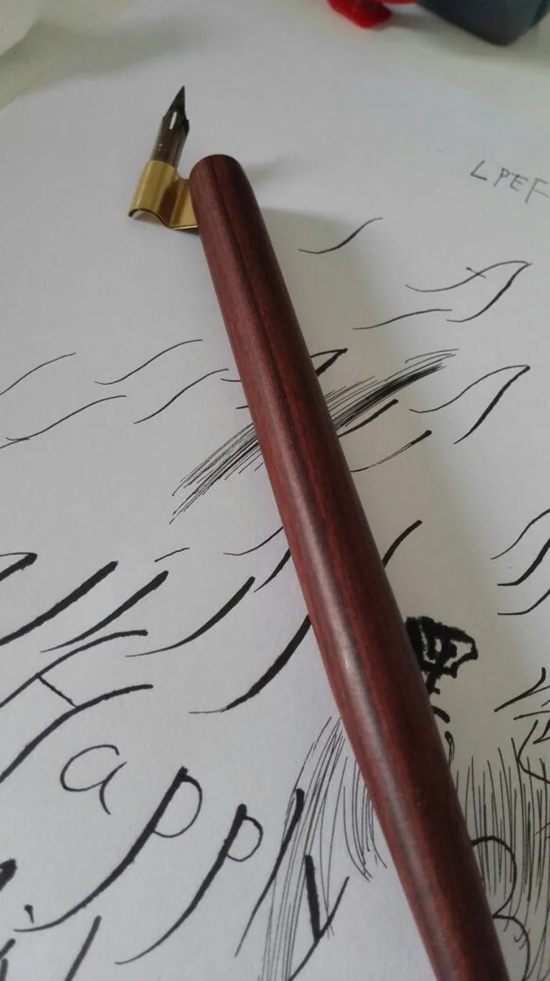 Ручная работа из твердой древесины с косым основанием ручка наконечником лучший