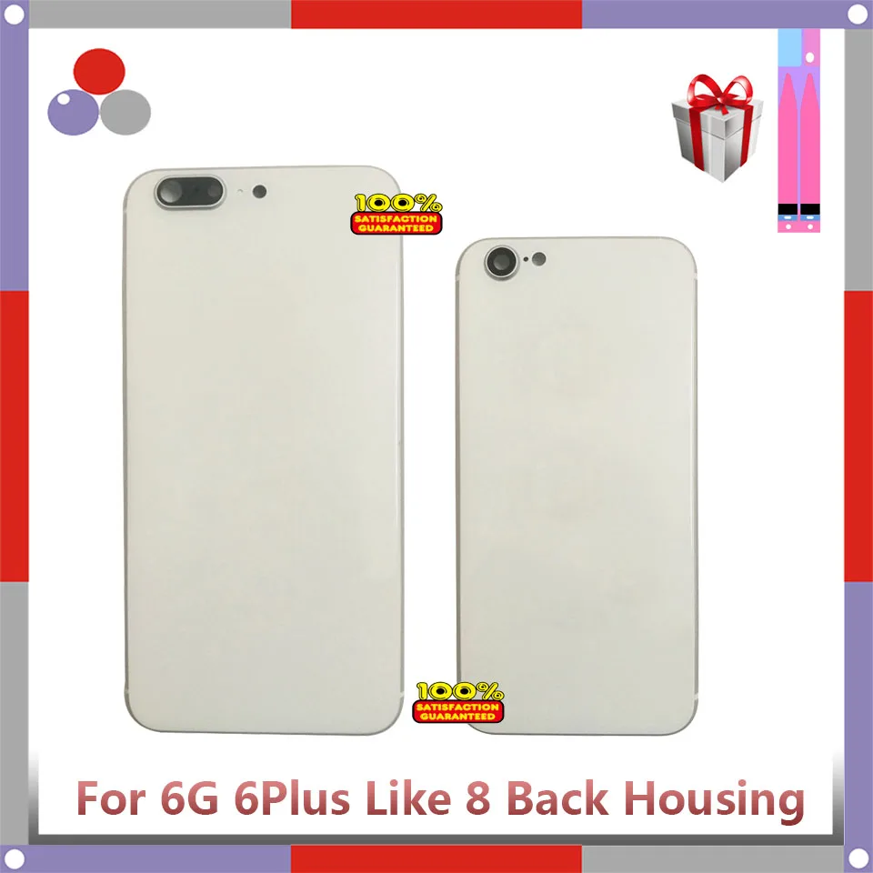Высококачественная Крышка батарейного отсека для iphone 6 6G 6P 6Plus Like 8 задняя крышка