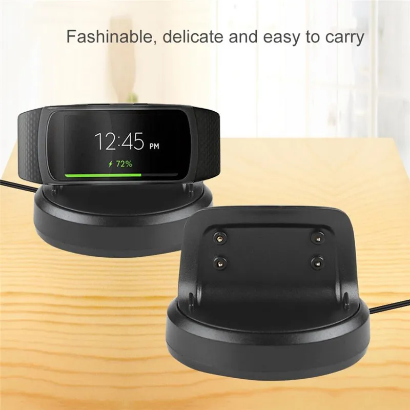 Зарядное устройство для смарт часов Samsung Gear Fit 2 R360 R365 кабель зарядки настольных Fit2
