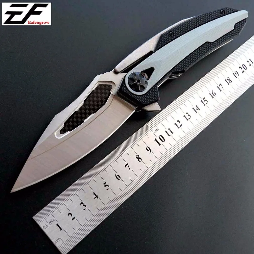 Складной нож ZT 0999 ZT0999 D2 из стали и углеродного волокна карманный с ЧПУ походные