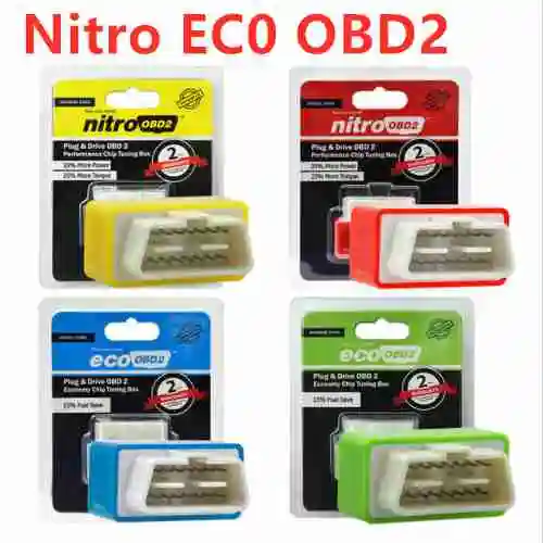 NitroOBD2 бензиновые автомобили, работающие на бензине Nitro OBD2/EcoOBD2 ECU чип-тюнинг коробка Plug& Driver для автомобилей 15% экономия топлива один