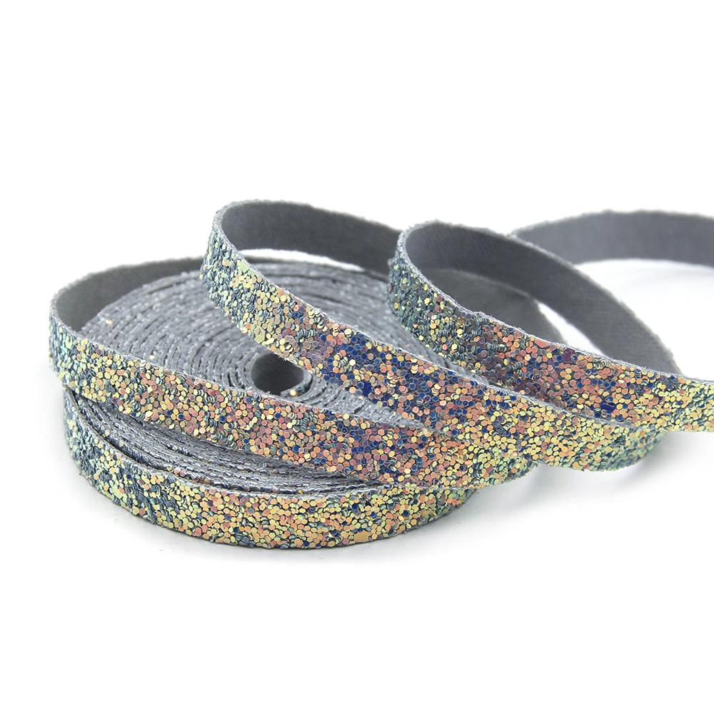 1077853002 David accessories 3/8 ''9 мм блестящая кожаная ткань ленты вечерние упаковка для упаковки подарков DIY Материал, 5Yc6020 - Цвет: 1077853002