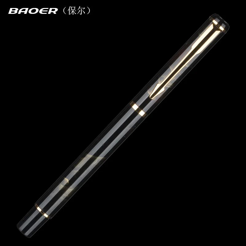 Роскошная Baoer новейшая Высококачественная школьная металлическая авторучка 1 0