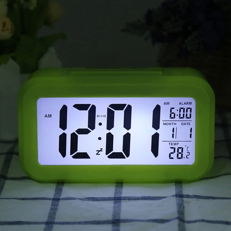 Новинка 2019 ЖК дисплей будильник электронные часы Digita датчик подсветки ночник