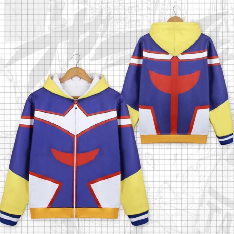 Пальто на молнии с надписью My Hero academic All Might Izuku Midoriya куртка в стиле аниме Boku no