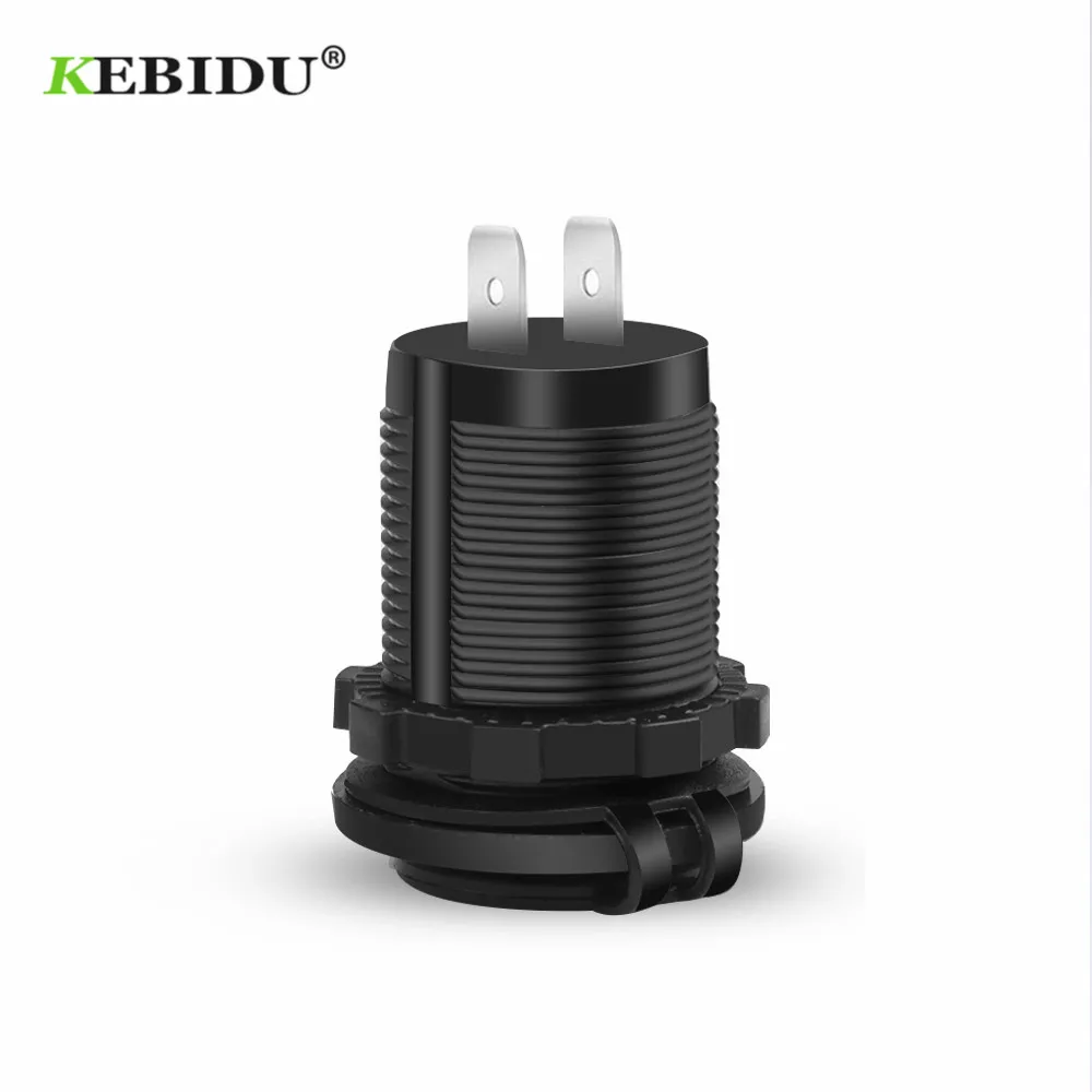 12V Dual USB Port Car Charger Socket Plug Cigarette Lighter Outlet For Auto Boat Waterproof Mobile Phone Charging Adapter | Автомобили и