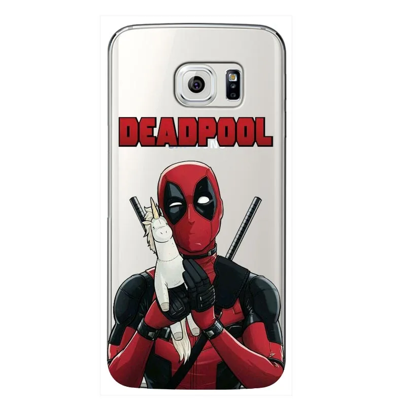 Мягкий силиконовый чехол для телефона Marvel Deadpool cat Samsung Galaxy S6 S7 Edge S8 S9 Plus note 8 9 |