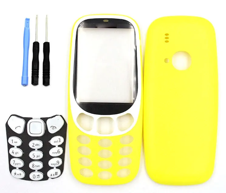 5 цветов Классическая крышка корпуса батарейного отсека клавиатура для Nokia 3310 и