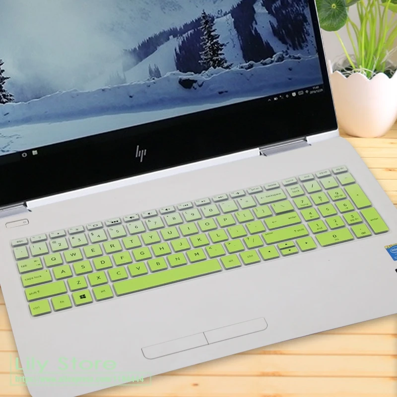 fadegreen Чехол для клавиатуры ноутбука протектор для струйного принтера Hp Envy X360 15 15 T 2-в-1 15,6 ''15-Cp0013Nr 15-As020Nr As133Cl 15 дюймов - Цвет: fadegreen