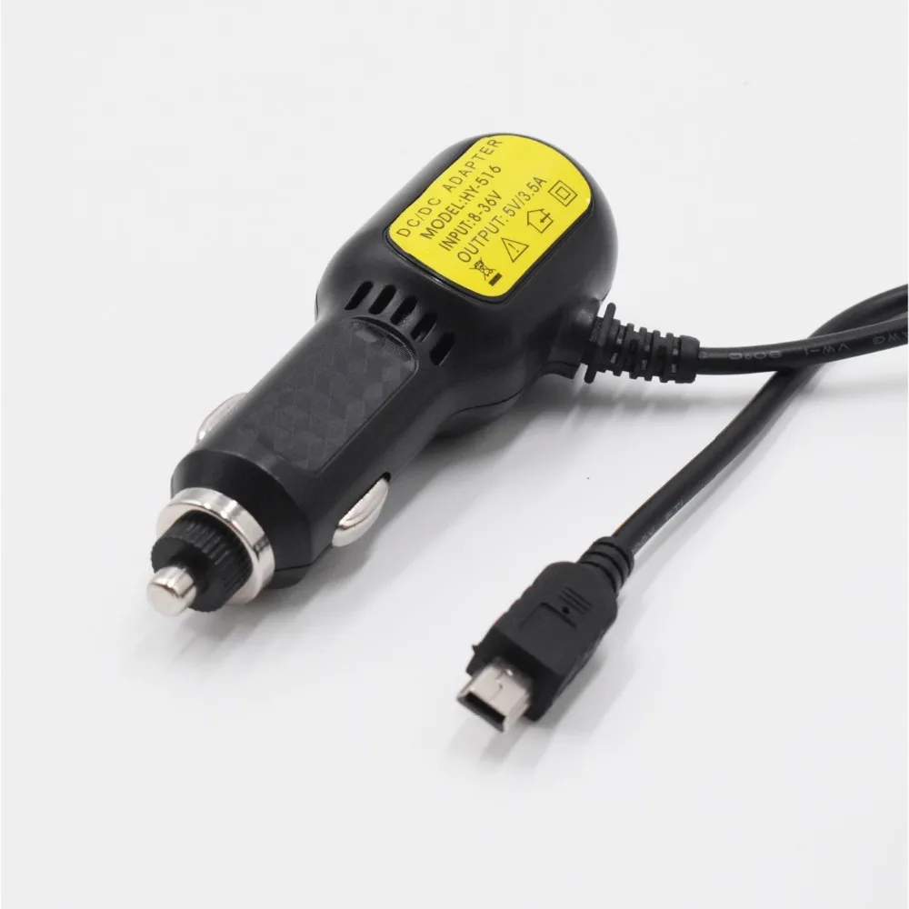 XCGaoon 3,5 м 5 в а мини USB Автомобильное зарядное устройство с 2 usb-портами для автомобиля dvr камера gps видео рекордер мобильный, вход DC 8 V-36 V