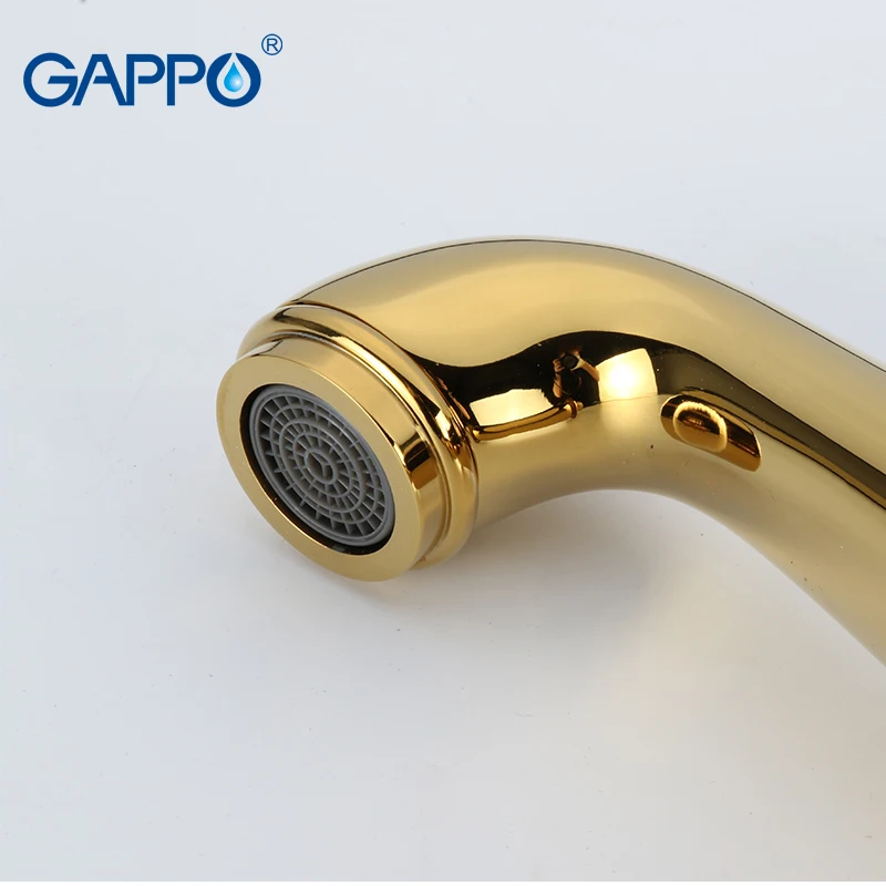 Золотистый смеситель для раковины GAPPO кран Водопад ванной комнаты крепление на