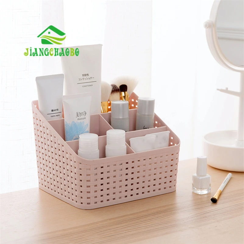JiangChaoBo плетеная коробка из искусственного ротанга для хранения косметики