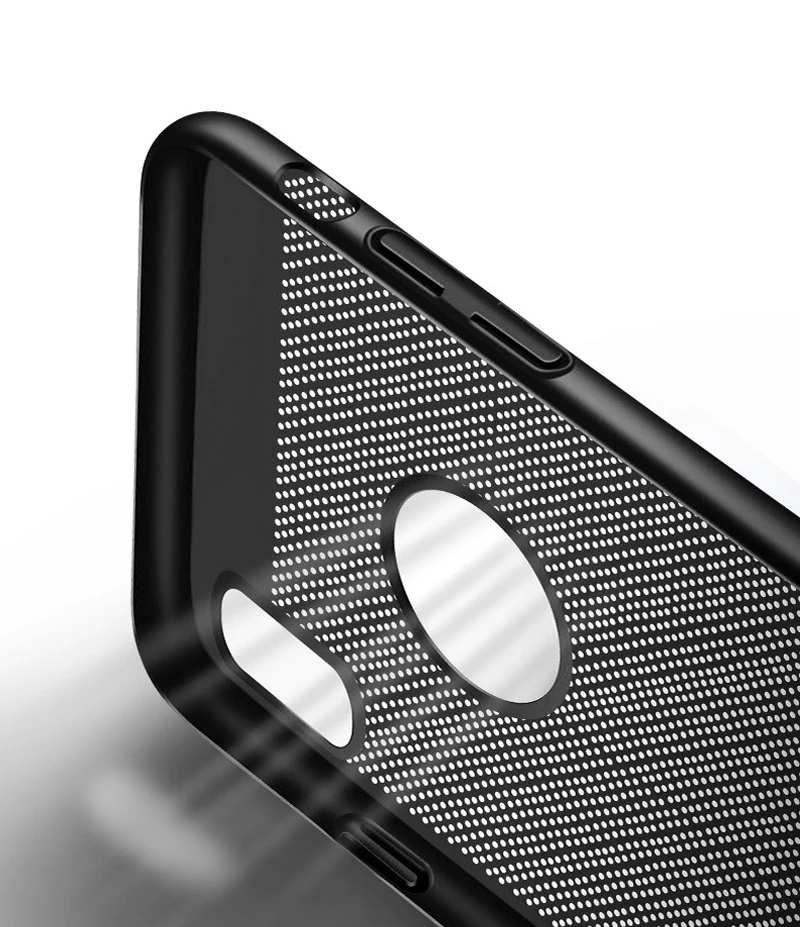 EVANKALX Ultra Slim Phone Case For iPhone 7 8 6s 6 Plus Hollow Heat Dissipation Cases Hard PC X XS XR Max Back Cover |