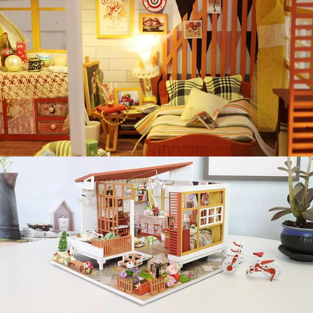DIY кукольный домик Сказочный Дом Сказочный Стиль домик DIY кукольный домик как дом без пылезащитной крышки