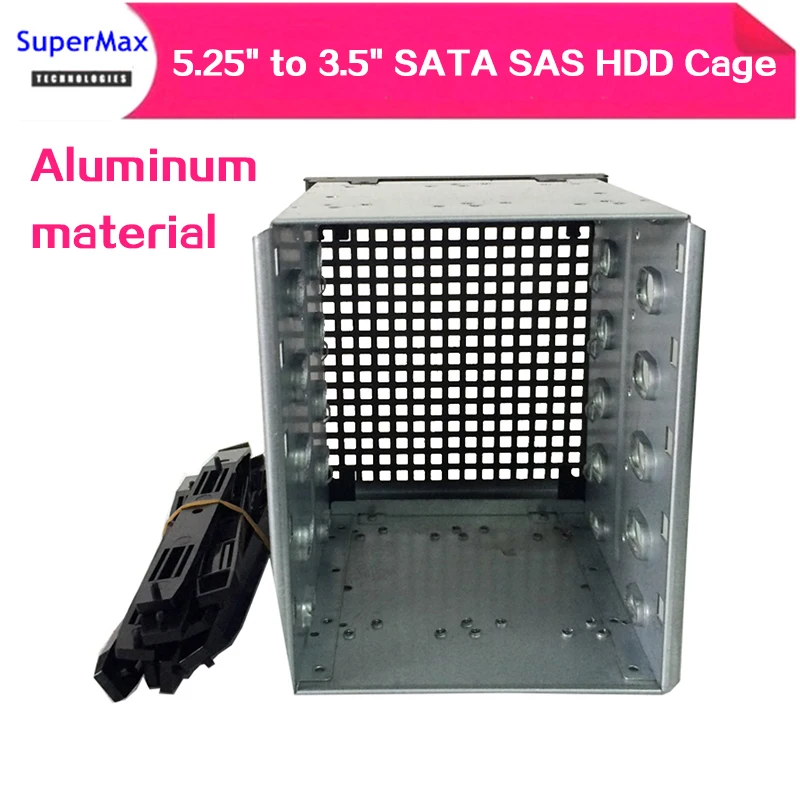 Алюминиевый корпус для жесткого диска 5 25 &quotна 3 5&quot SATA SAS HDD подставка адаптер 3x5