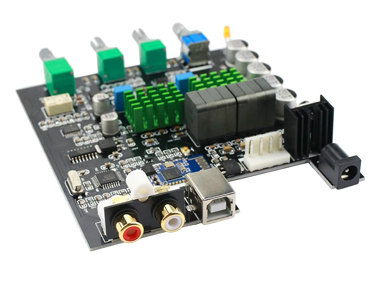 GHXAMP TPA3116 Bluetooth 5,0 цифровой усилитель мощности плата USB декодирования PCM5102A сабвуфер со звуковой картой 100 Вт* 2