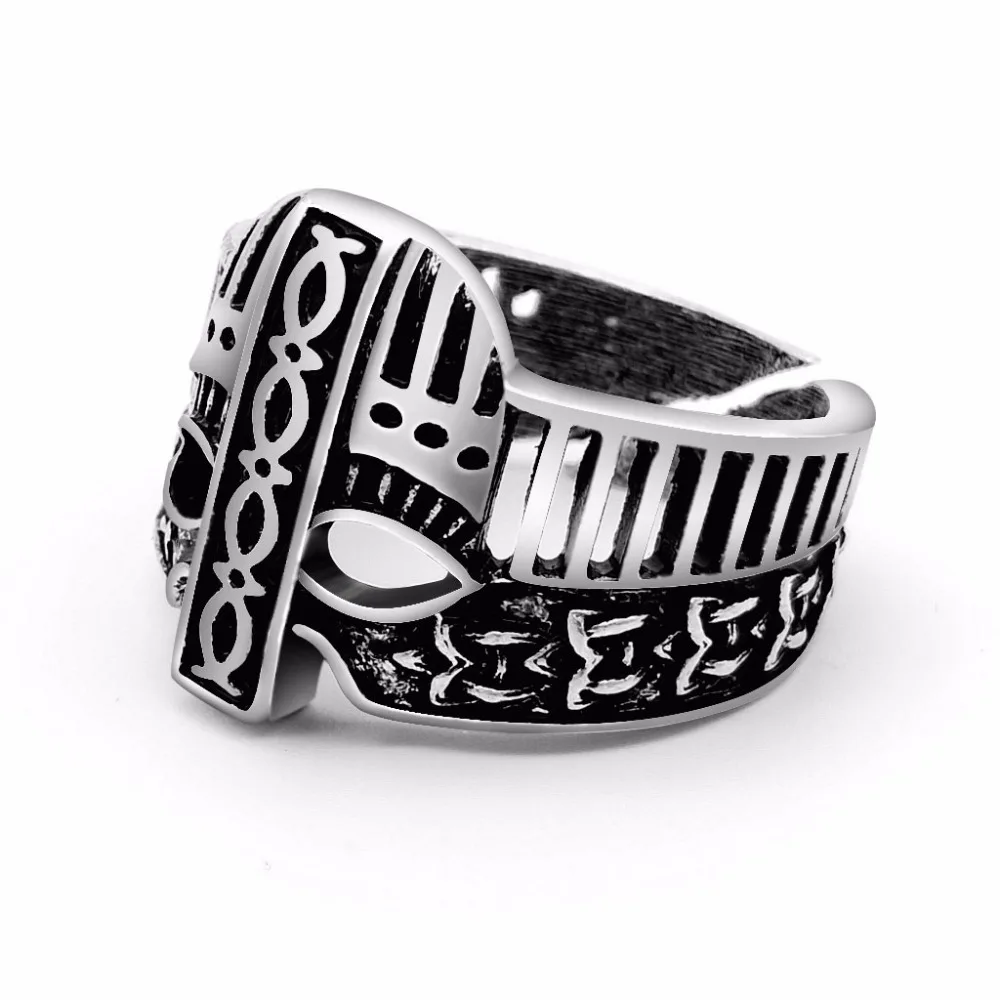 1 шт. викингов кольцо шлем Для женщин Мужчины Bague Анель скандинавской ювелирные