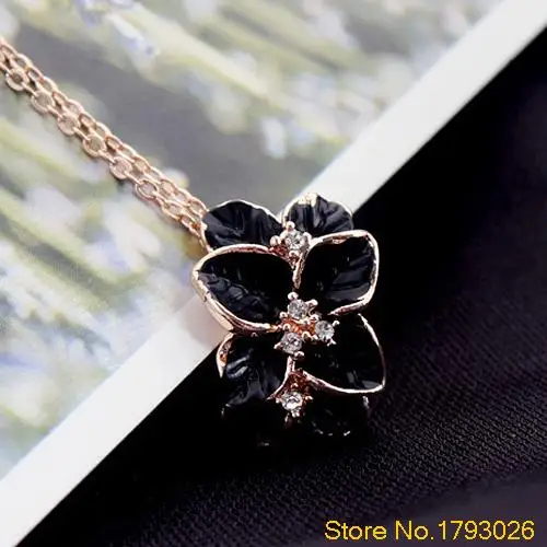 Женская дизайнерская многослойная цепочка-чокер с цветком гардения короткое