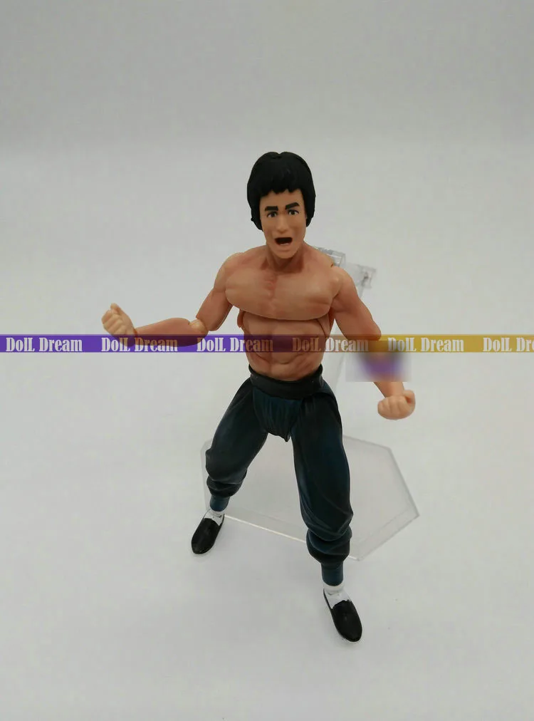 14 см Брюс Ли Fist of Fury Figma 266 в коробке ПВХ фигурка Коллекционная модель игрушки|model