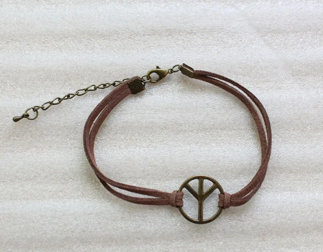 24 шт Ретро стиль состаренная бронза Мир Логотип ссылка коричневый бархат