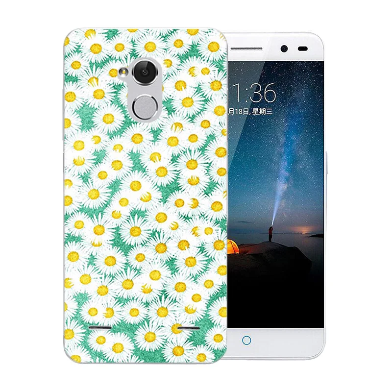 Чехол Funda 5 0 дюймов для ZTE Blade V7 Lite прозрачный мягкий силиконовый чехол с рисунком