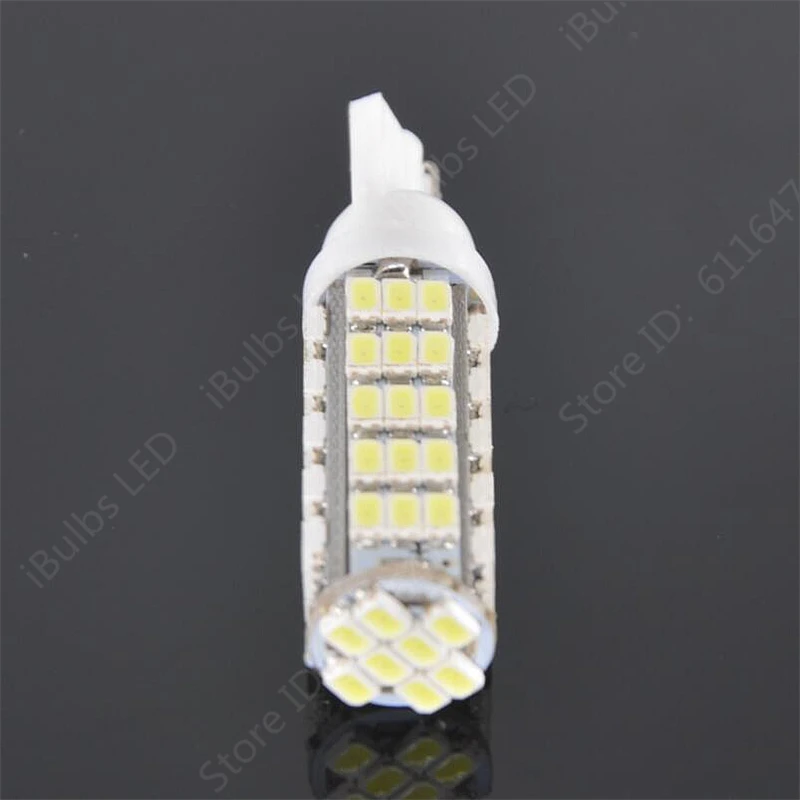 2 шт. супер яркий T10 68 светодиодный 1206 68 SMD светодиодный автомобиль 68smd 3020 W5W 194 927 168 клиновидные боковые лампы маркер лампы
