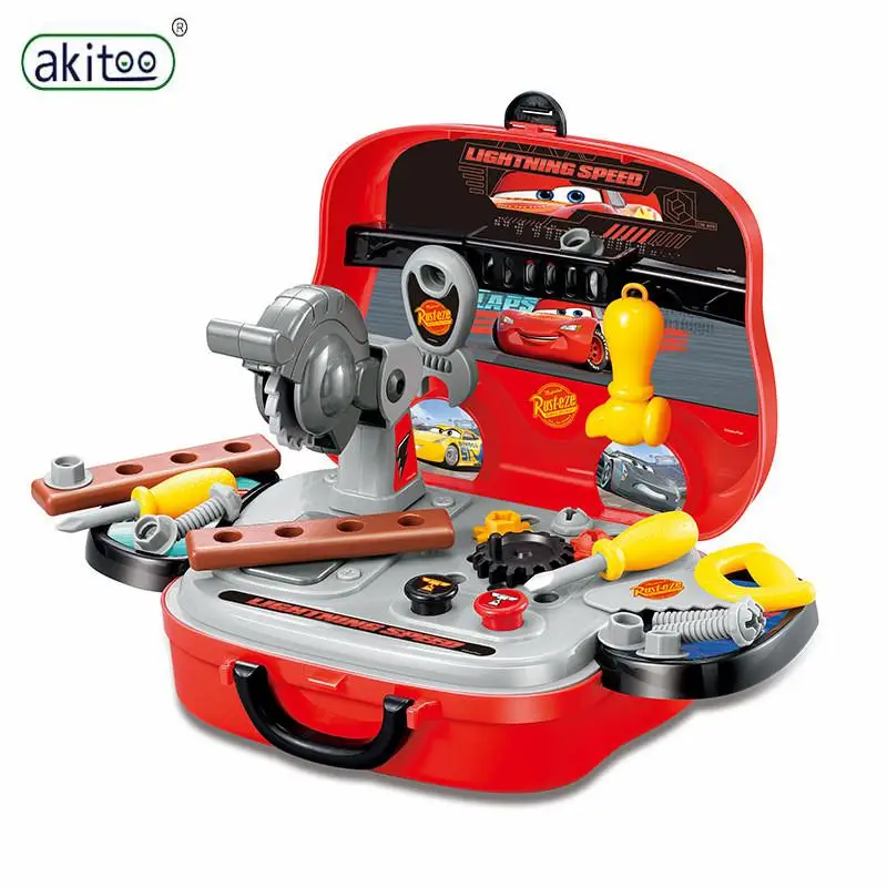 Набор игрушек akitoo DIY Play house, многофункциональная детская имитация, портативный Настольный набор инструментов, ремонтный рабочий, подарок для мальчика, ремонтник jimp - Цвет: Portable toolbox