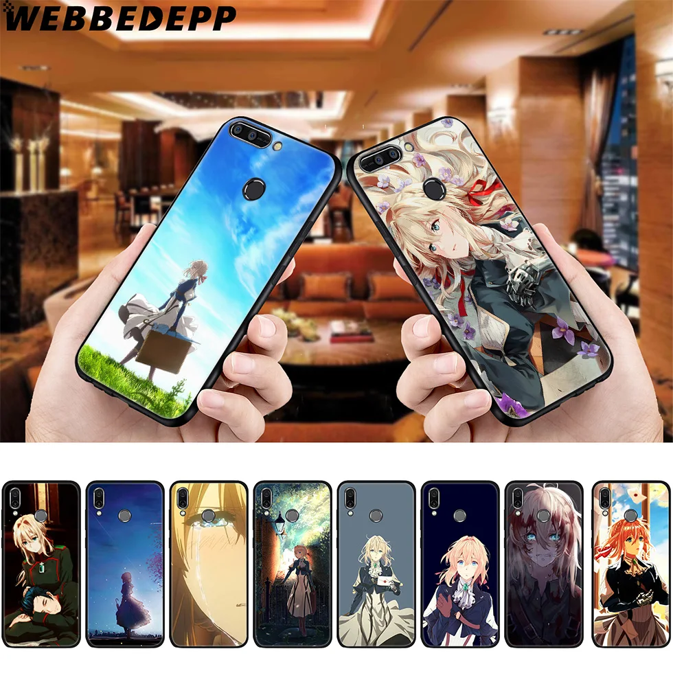 Violet Evergarden Anime Soft Case for Huawei P8 P9 P10 P20 P30 Lite Pro P Smart Z Plus 2019 Y6 Prime 2018 2017 Mini |