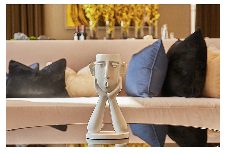 Нордический симпатичный полудекоративный цветочный горшок подставка для бонсай