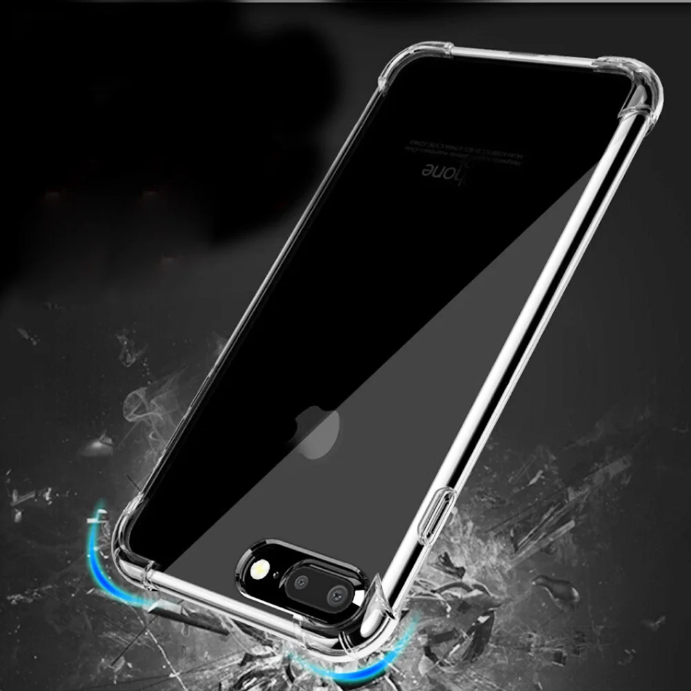 Для iPhone 7 Plus прозрачный кристалл силиконовый чехол с противоударным воздушным