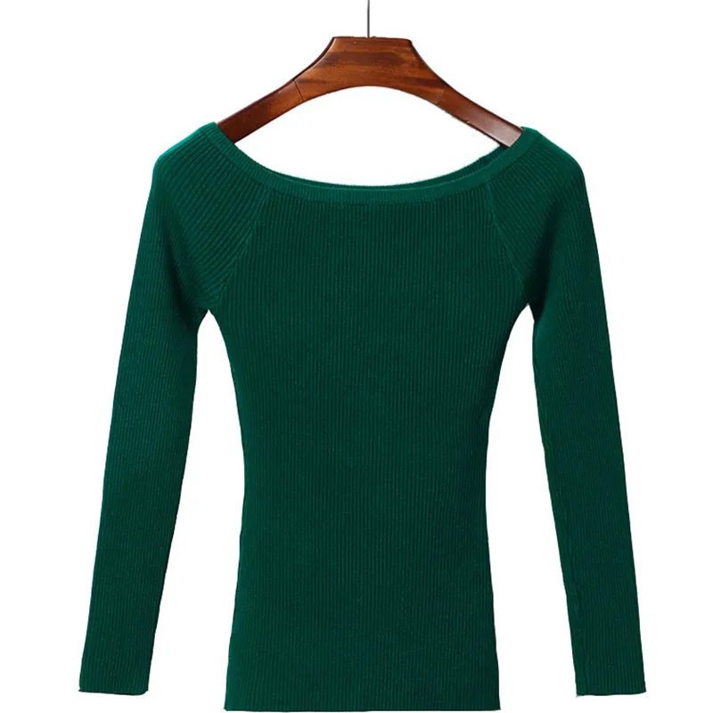 

WSYORE Sexy Sweater Tops 2019 New Autumn and Winter Women Slim Long Sleeve Tight Knitted Pullovers Female Short Tops EV013