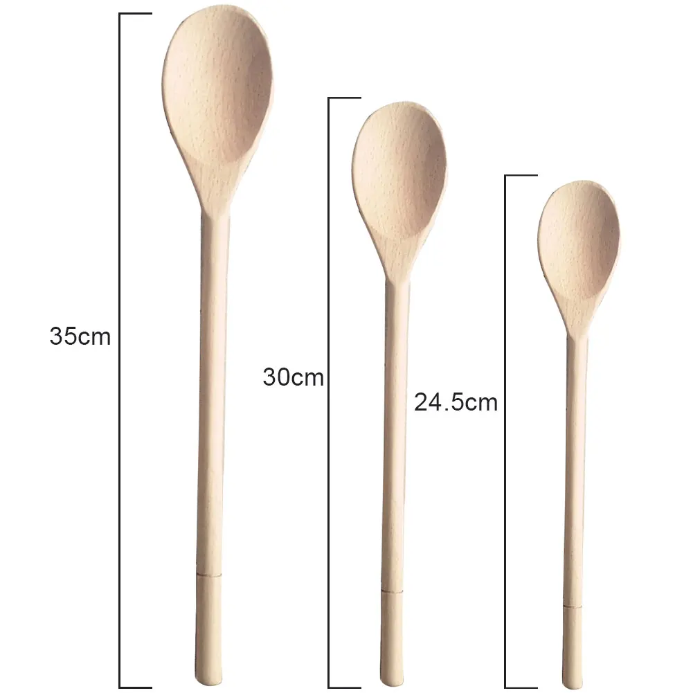 5 шт. кухонная Экологичная посуда суп здоровая кулинарная ложка набор посуды с