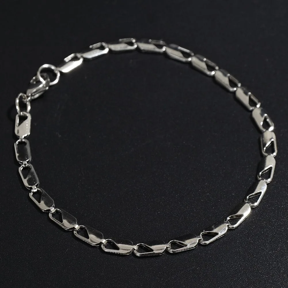Мужской браслет из нержавеющей стали серебряный звено цепи|bracelet stainless steel|steel
