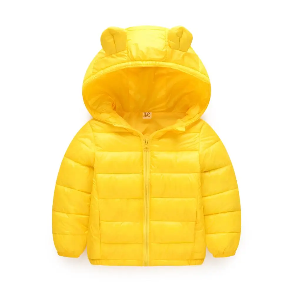 Осенне-зимние детские пальто одежда Легкая стеганая куртка для маленьких